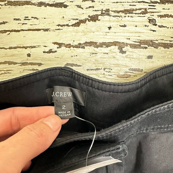 J. Crew Drapey Viscose-blend Twill Pants Size 2 High Rise Black Preppy NWT - Picture 7 of 8